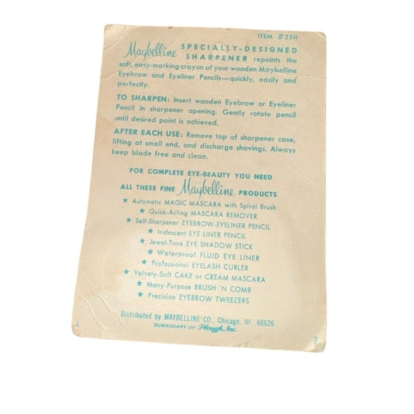 NIB Vintage 1950’s Maybelline Precision Sharpener Never Opened - Picture 3 of 5